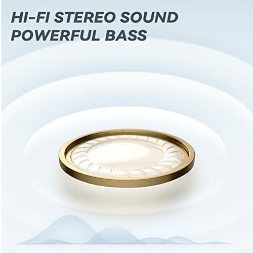 Hi-Fi stereo sound and powerful bass illustration with speaker cone.