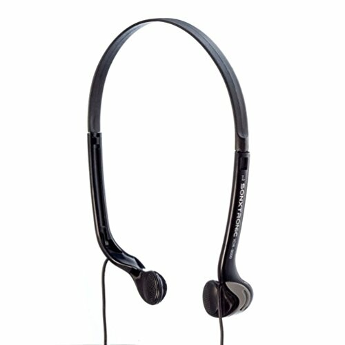 Black retro-style headphones with a headband.